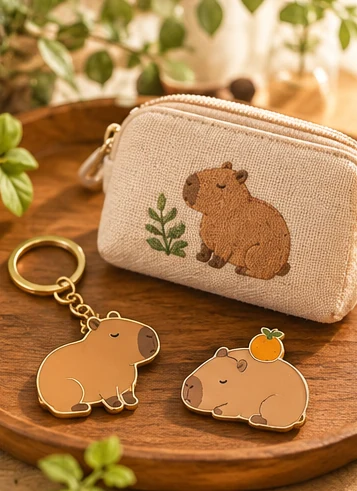 雑貨・小物をイメージしたカピバラグッズのイラスト